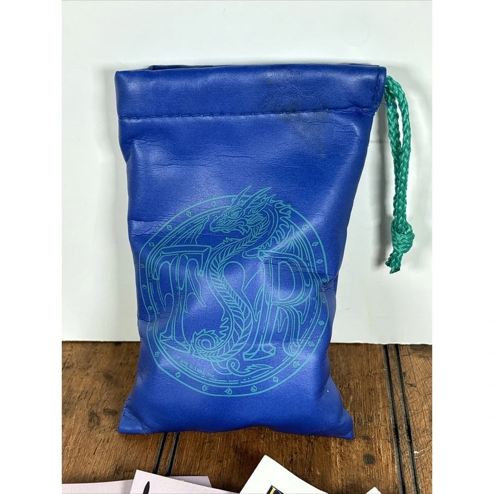 TSR 1995 Dragon Dice Role Playing Game Bag 22 Dice D&D Dungeons‎ Dragons Bag